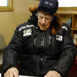 Sir Edmund Hillary Stamping First Day Covers Commemorating 50 Years of Scott Base