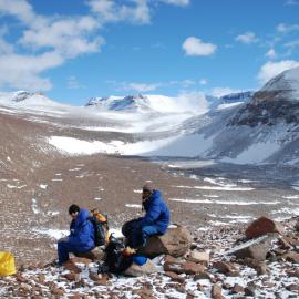 K024 rest after a hill climb this valley cirque had good soil