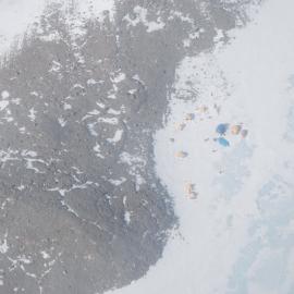 Lake Wellman camp from the air