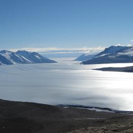Lower Wright Valley from slopes of Mt Oliver.