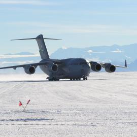 C-17 Globemaster Just Landed at Pegasus Airfield