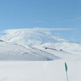 Sea ice and Mount Erebus
