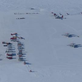 Field Support on the ice and setting up field camps
