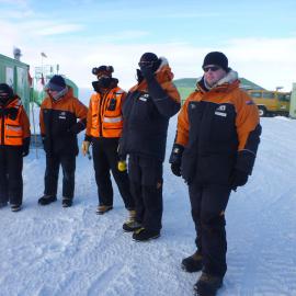 Field Support on the ice and setting up field camps
