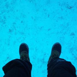 10 The glow of the blue ice