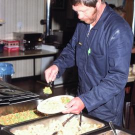 Mess Hut Serving food