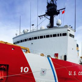 The Polar Star docked at the Ice Wharf