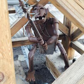 The troll who lives under the wooden bridge