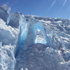 Top of the MacKay Glacier