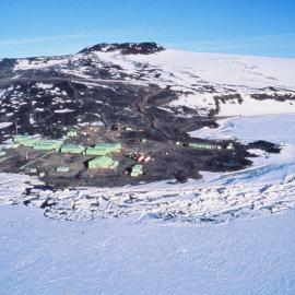 Aerial view of base