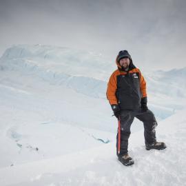Andy White on a Pressure Ridge 