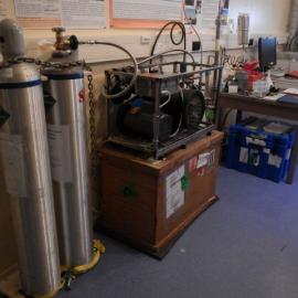 Air sampling system in Westerly room Arrival Heights Laboratory