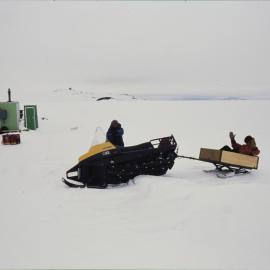 Turtle Rock near Hut Point Peninsula. Seal Team Camp K063