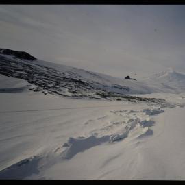 Scott Base. Aerial. Mount Erebus.
