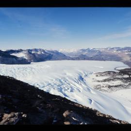 Upper Wright Glacier from Mount Fleming. Dry Valleys.