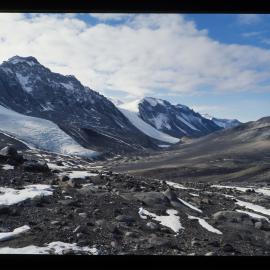 Suess Glacier from Kukri Hills. Dry Valleys.