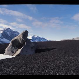 Kukri Hills above Taylor Valley. Ventifact rocks. Dry Valleys. 