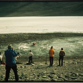 Swimming in Lake Vanda 