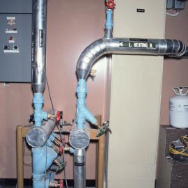 Hut pipes at Scott Base