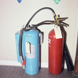 Scott Base CO2 and dry powder extinguishers
