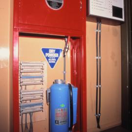 Q-hut ling hose reel imp. panel Ansul extinguisher