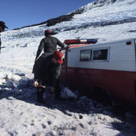 Bogged vehicle