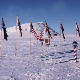 Flags at South Pole