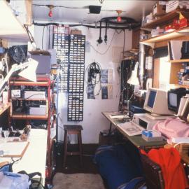 Inside Auroral Lab where space is short