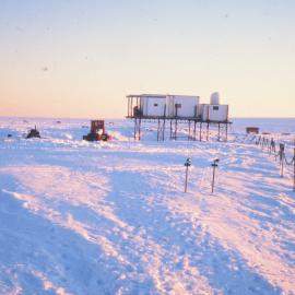 Weather observatory from the scientific access hatch to, SANAE