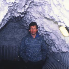 Severe condensation in parts of the tunnel; path out through ice crystals SANAE