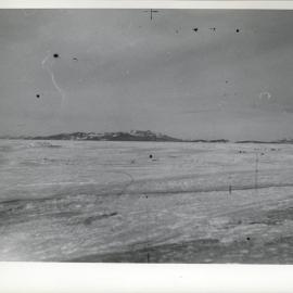 NZGS Minna Bluff from Scott Base, White Island from Dog Camp on Barrier