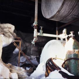 Snow inside Cape Hallett