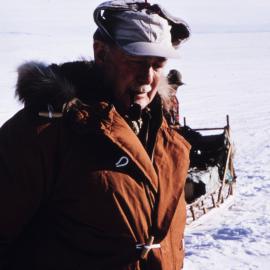 Governor General, Sir David Stuart Beattie, at the ski run