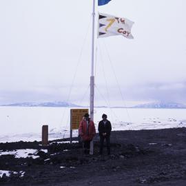 Youth Group reps and flags