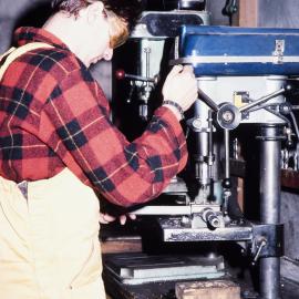 At work in the wrokshop
