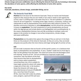 The Antarctic Food Web, Year 9 & 10 (Level 5)