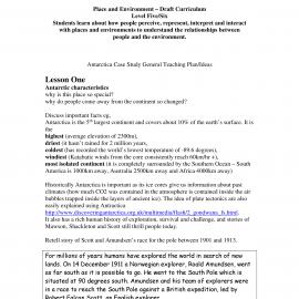 Year 10 Resources and Environment Unit - Antarctica Case Study Intro