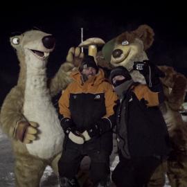 Winter Staff with Buck and Sid