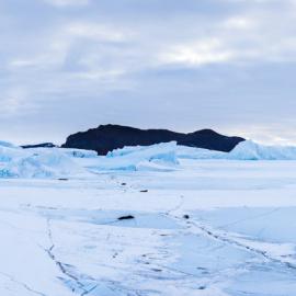 Ice Bergs at Cape Evans
