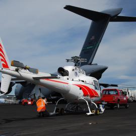 Loading helicopter