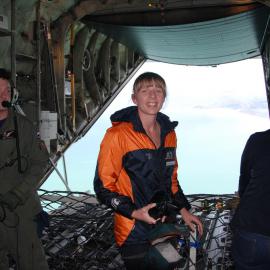 Inside airborne C130