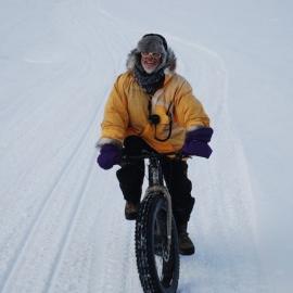 Brian on a snowbike