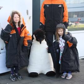 Belinda and Lansley at the Antarctic Center