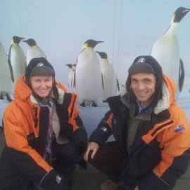 Photo op at the International Antarctic Center
