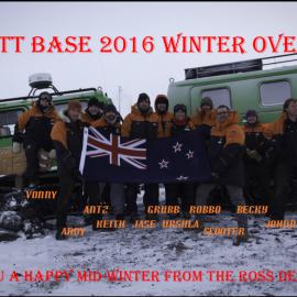 Scott Base winter crew 2016