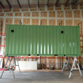 The new HFC Marine Lab Container Build in Christchurch