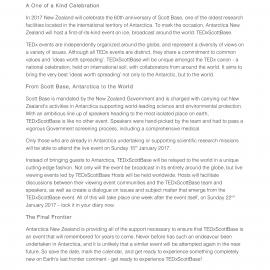 PR: An astronaut, a Cousteau and Gin Wigmore take to the ice for TEDxScottBase