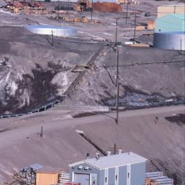 McMurdo Station workshop and truck