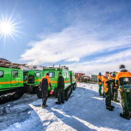 Gathering at ScottBase pre-Hagglunds, Marcus Arnold 2016