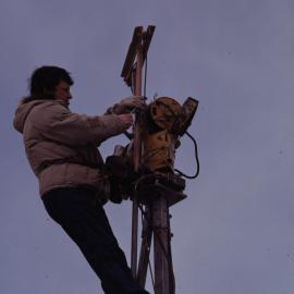 Working on Old Generator at Vanda Station